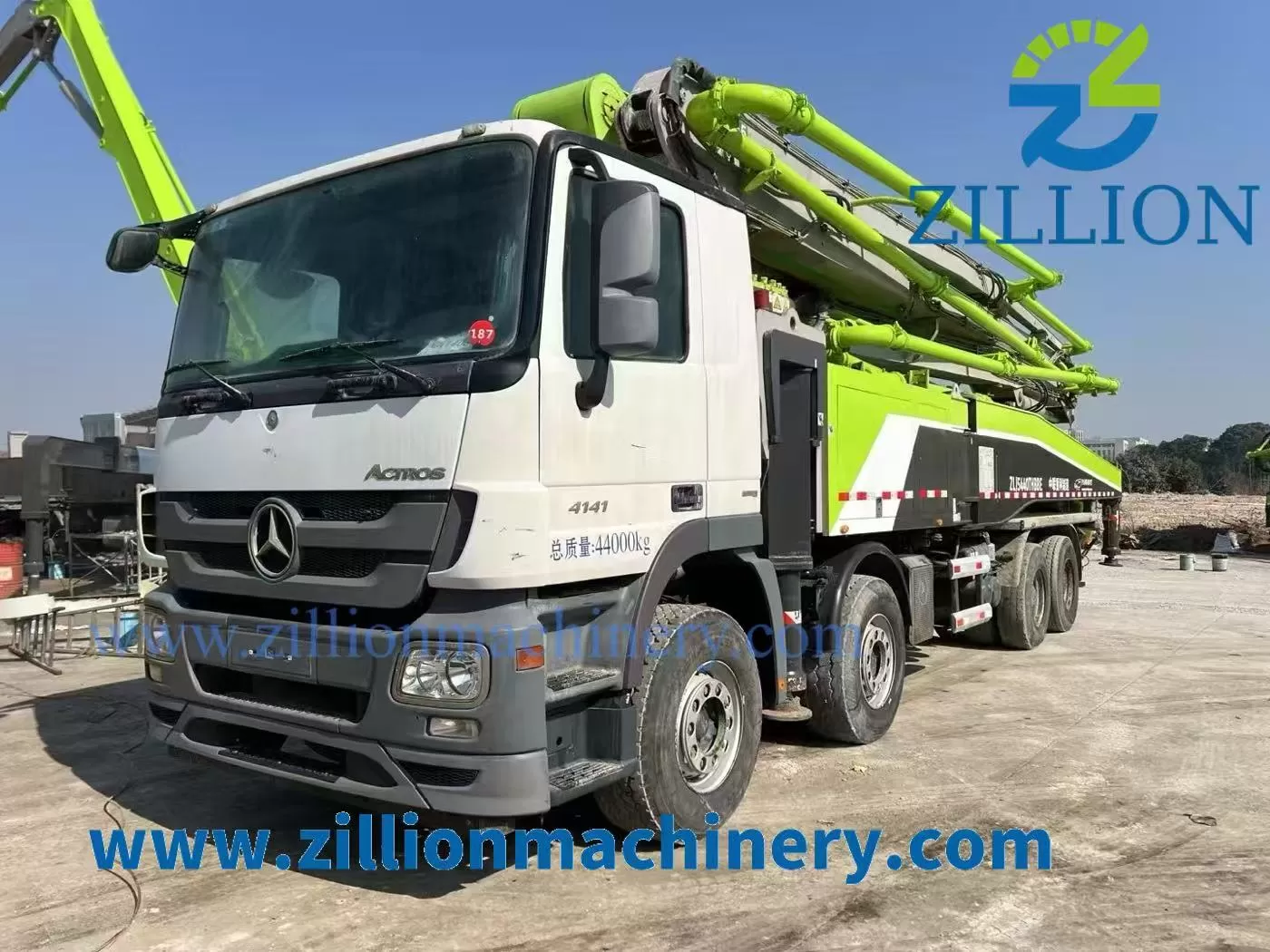 2019 Zoomlion Boom Pump 56m Truck- mounted Concrete Pump Car on Benz Chassis