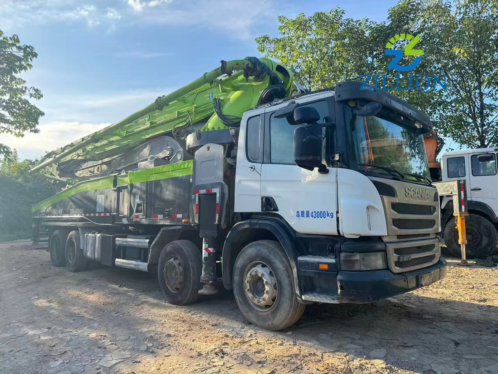 2014 Used Zoomlion 56M Concrete Pump Truck | Scania Chassis | Reliable High-Reach Solution