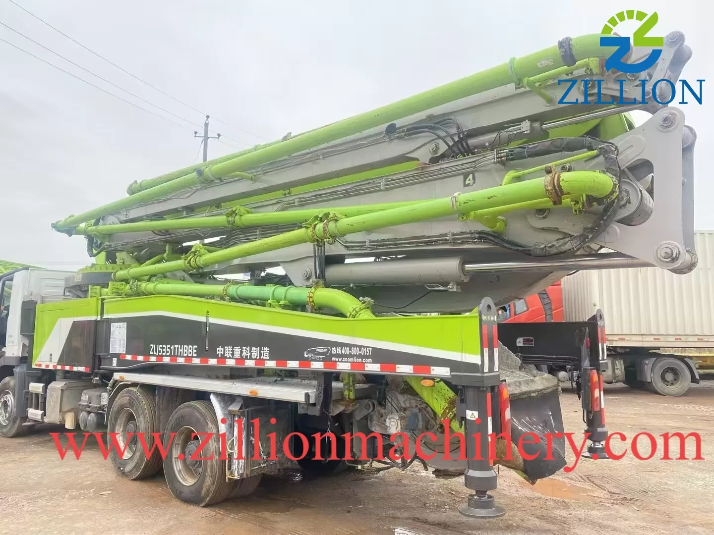 High Quality 2019 Zoomlion Boom Pump 52m Truck- mounted Concrete Pump Car on Benz Chassis