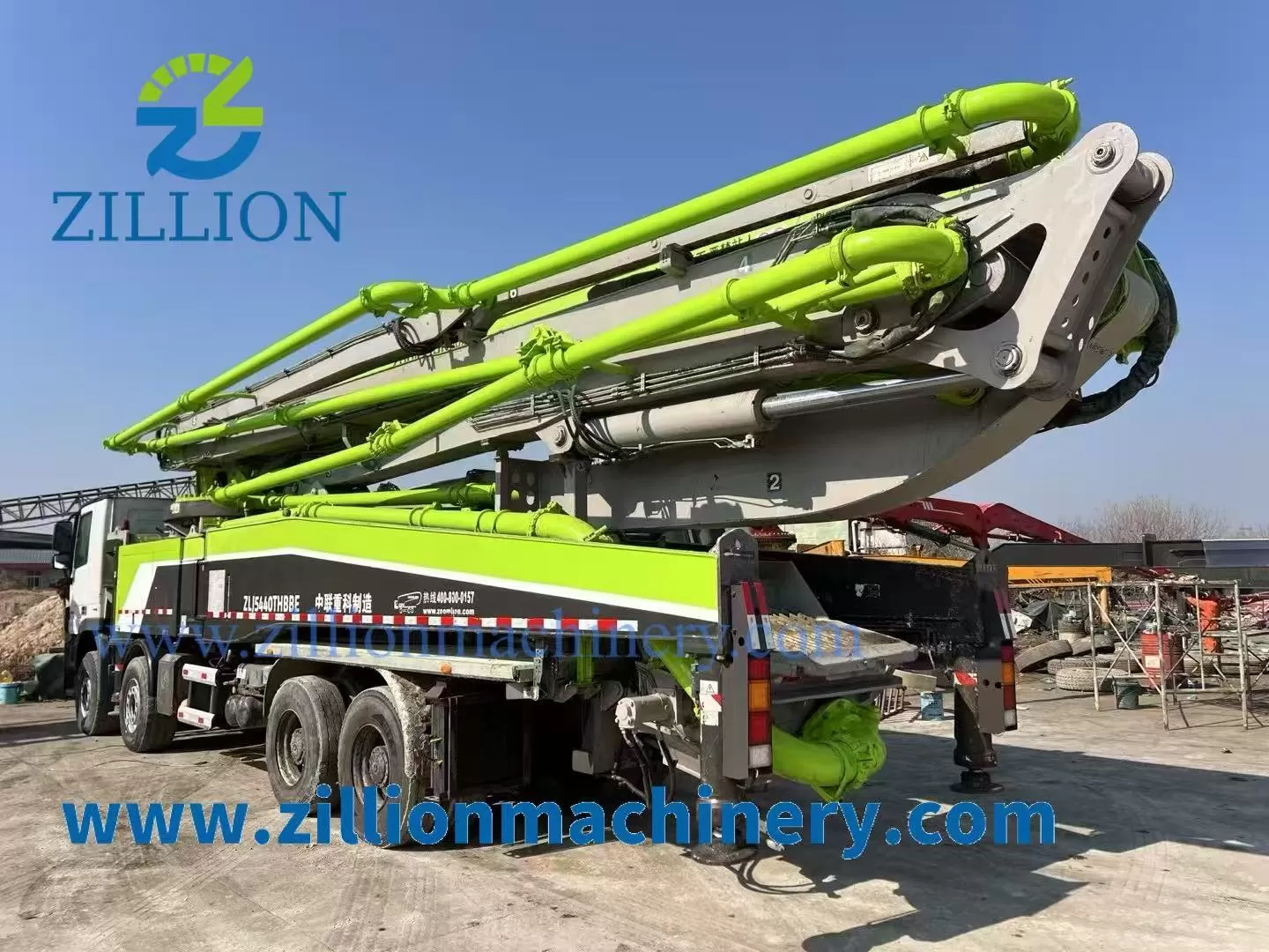 2019 Zoomlion Boom Pump 56m Truck- mounted Concrete Pump Car on Benz Chassis