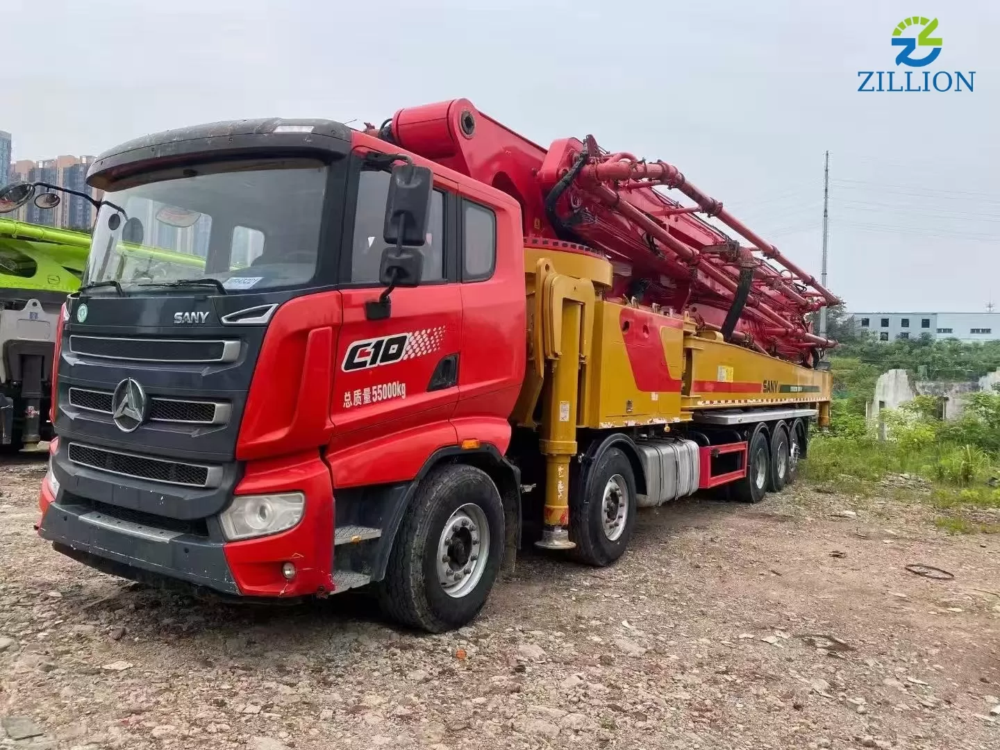 High Quality 2022 Sany Boom Pump 68m Truck- mounted Concrete Pump Car on Sany Chassis