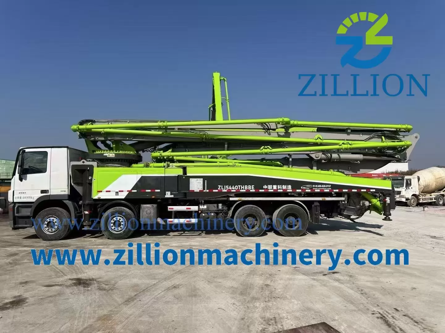 2019 Zoomlion Boom Pump 56m Truck- mounted Concrete Pump Car on Benz Chassis