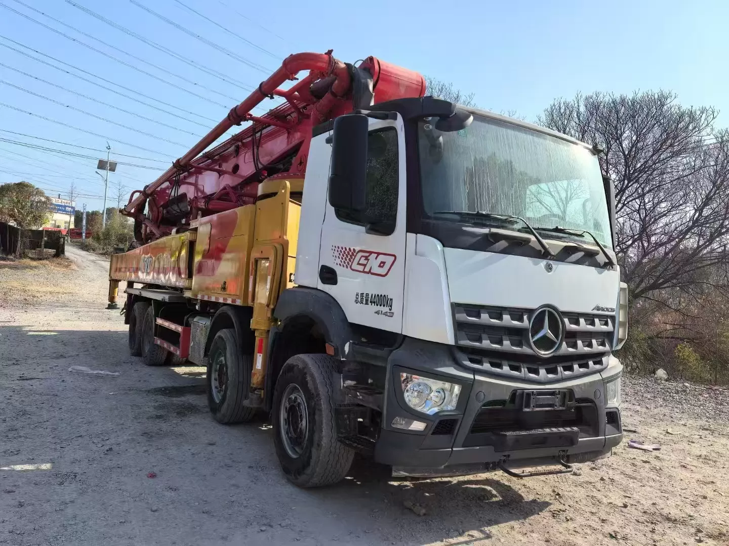 2021 SANY Long Boom Pump 62m Truck- mounted Concrete Pump Car on Benz Chassis