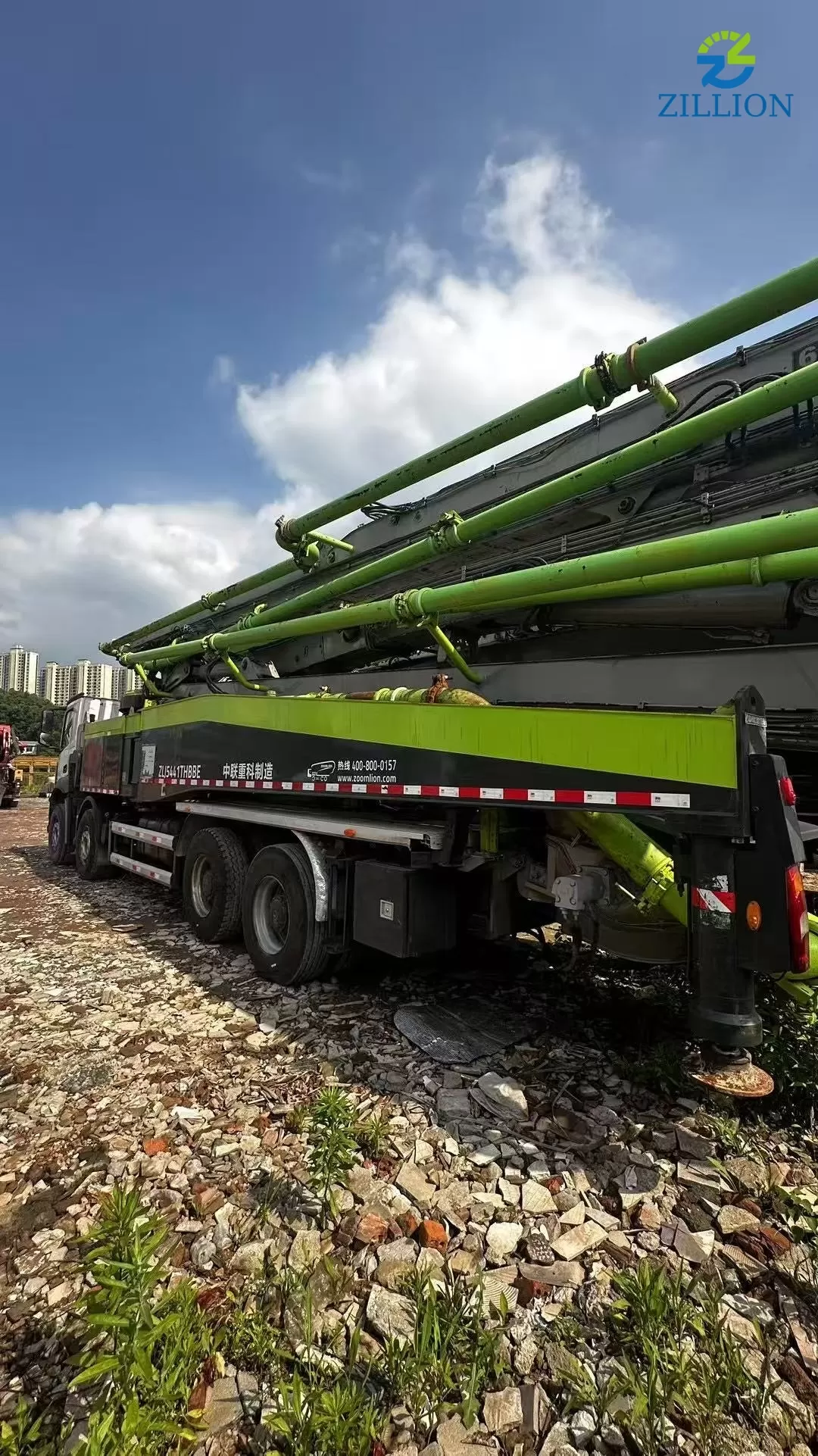2020 Zoomlion Boom Pump 63m Truck- mounted Concrete Pump Car on Mercedes-Benz Chassis