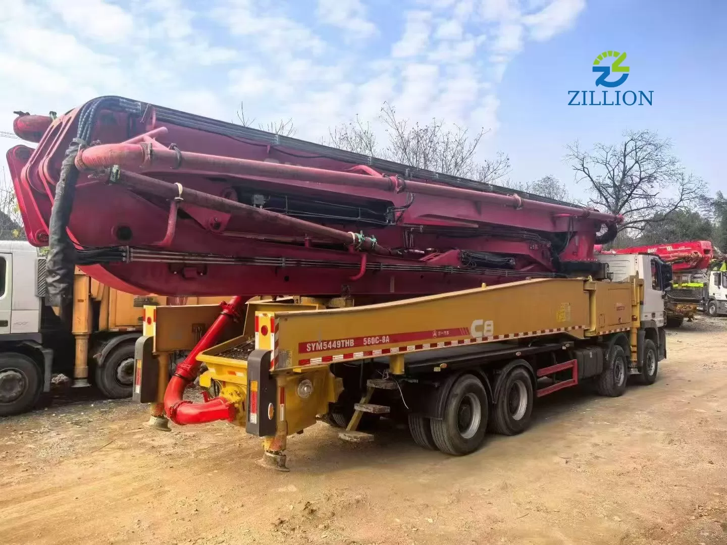 Used 2019 SANY 56M Concrete Pump Truck – Mercedes-Benz Engineered Chassis