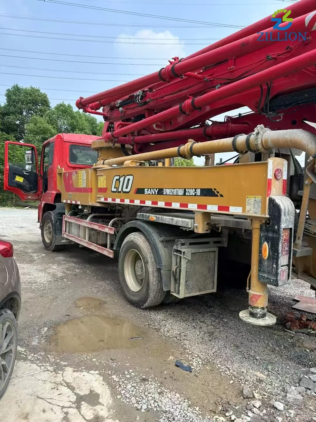 High Quality 2023 SANY Boom Pump 33m Truck- mounted Concrete Pump Car on SANY Chassis