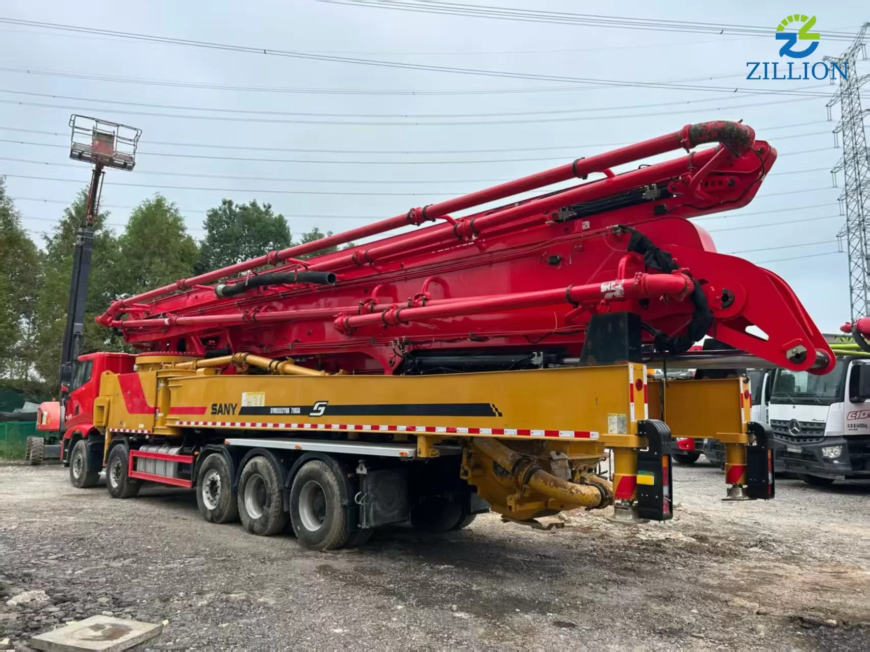 2023 SANY 71m Truck-Mounted Concrete Boom Pump on SANY Chassis