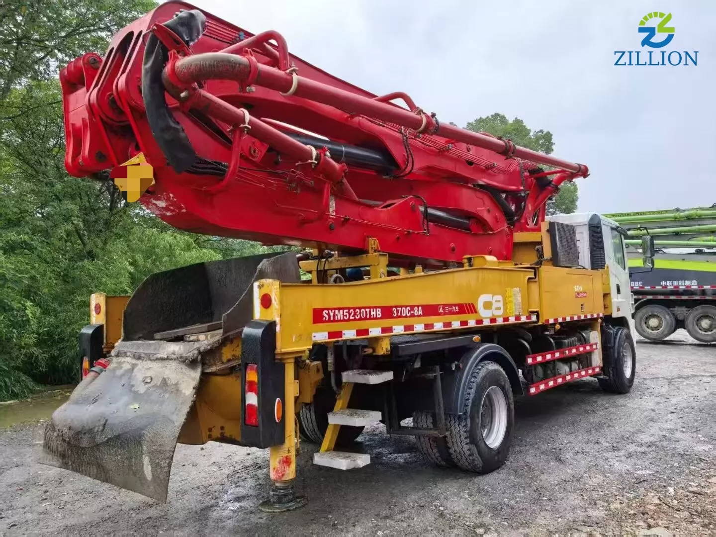High Quality 2020 Sany Boom Pump 37m Truck- mounted Concrete Pump Car on Sany Chassis