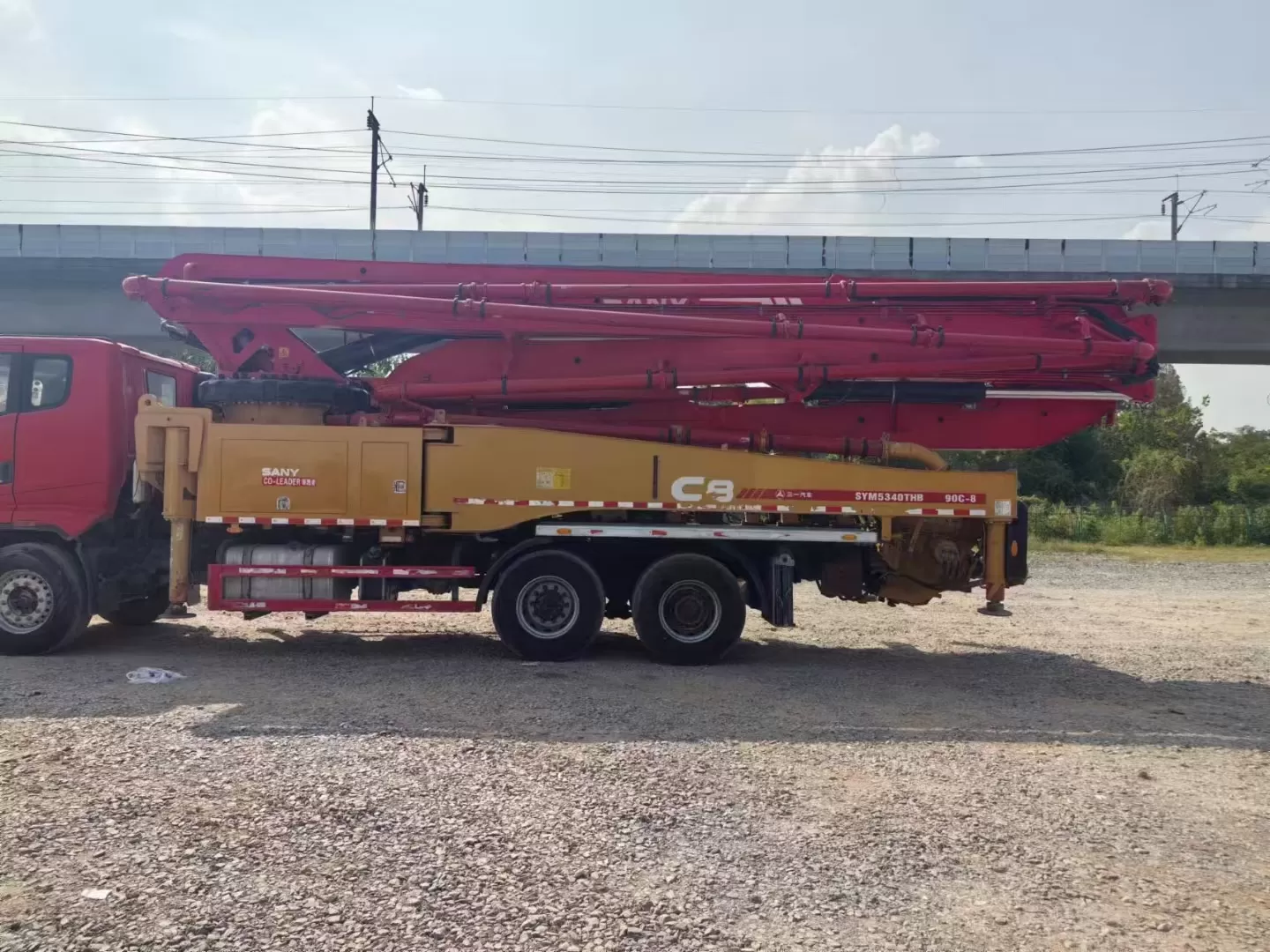 Quality 2020 Sany Boom Pump Truck- mounted Concrete Pump Car 49m on Sany Chassis