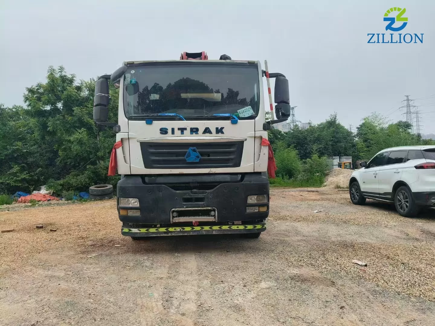 High Quality 2016 Sany Boom Pump 38m Truck- mounted Concrete Pump Car on Sitrak Chassis