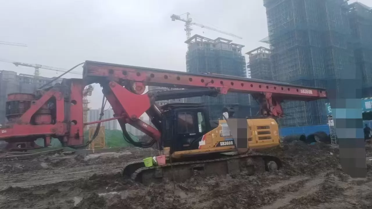 2019 SANY Piling Machinery SR360 backhoe Rotary Drilling Rig for Foundation Drill