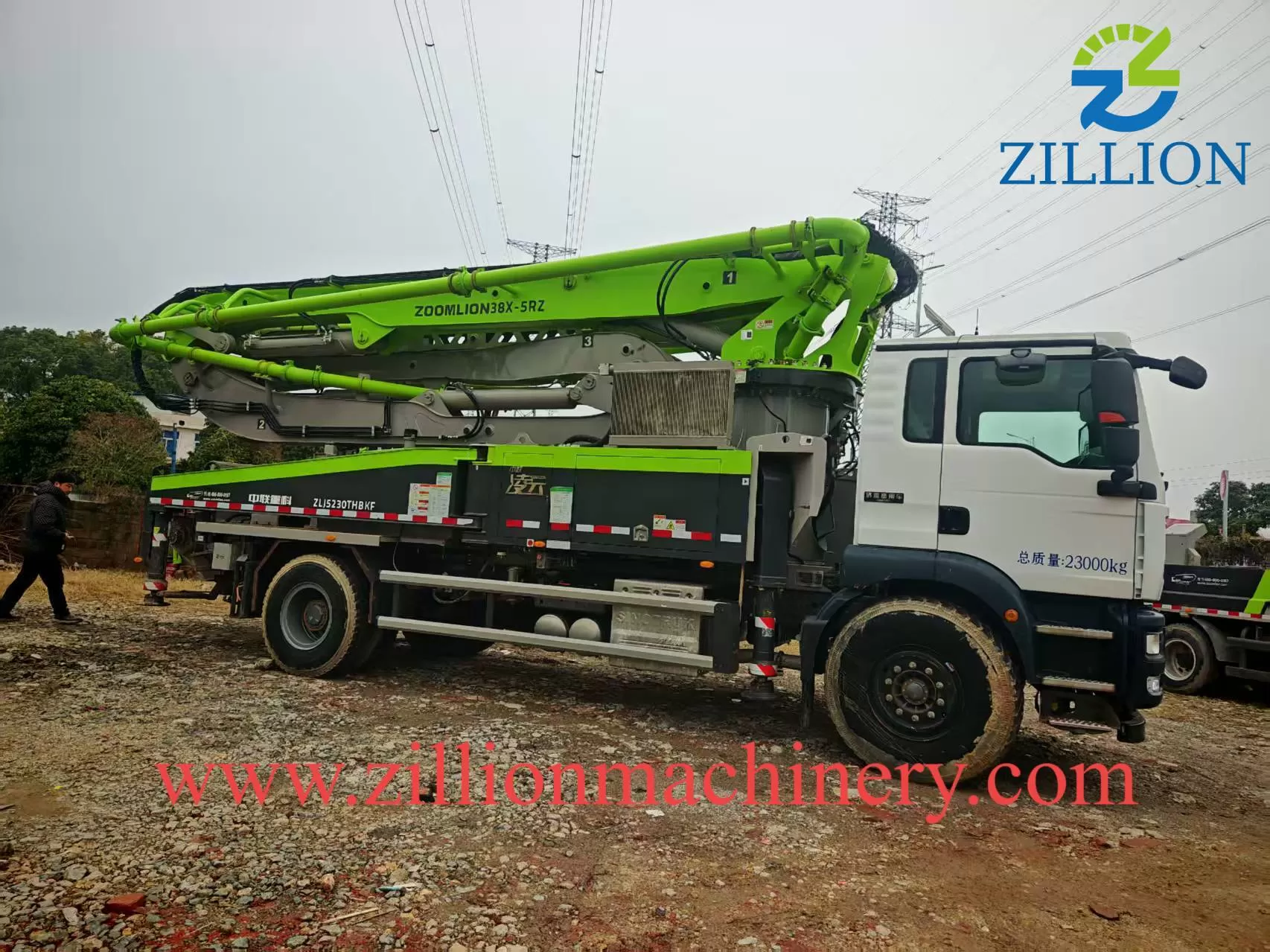 2023 ZOOMLION 38m Long Boom Truck- mounted Concrete Pump Car on SITRAK Chassis