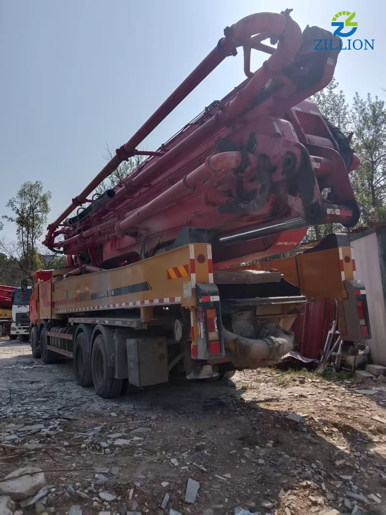 High Quality 2021 SANY Boom Pump 62m Truck- mounted Concrete Pump Car on SANY Chassis