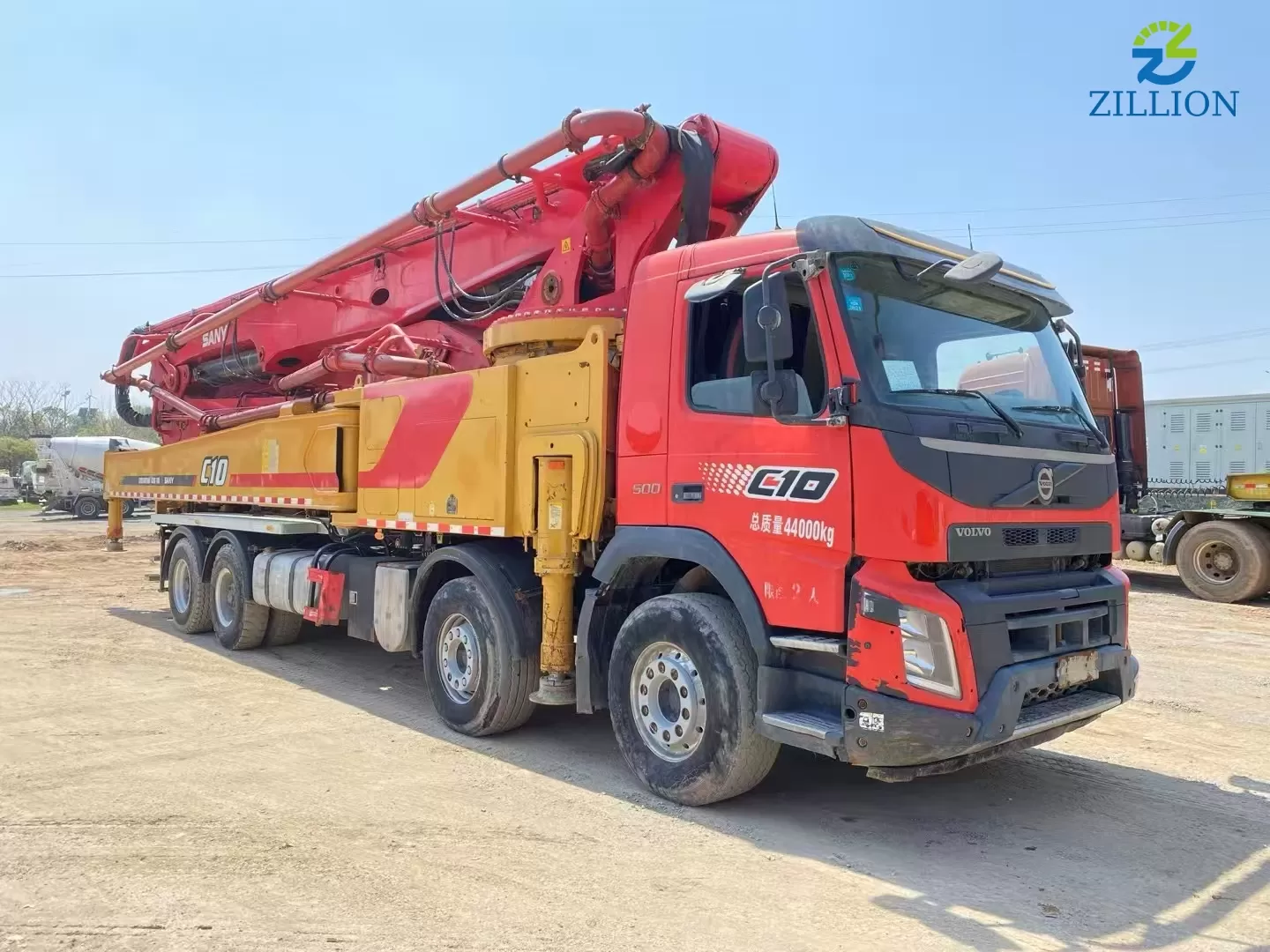 High Quality 2020 SANY Boom Pump 62m Truck- mounted Concrete Pump Car on Volvo Chassis