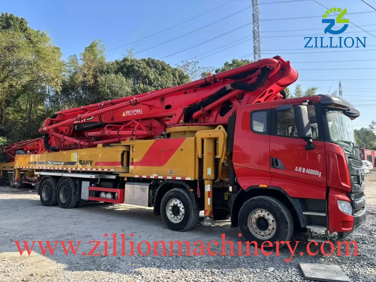 High Quality 2023 Sany Boom Pump 62m Truck- mounted Concrete Pump Car on Sany Chassis
