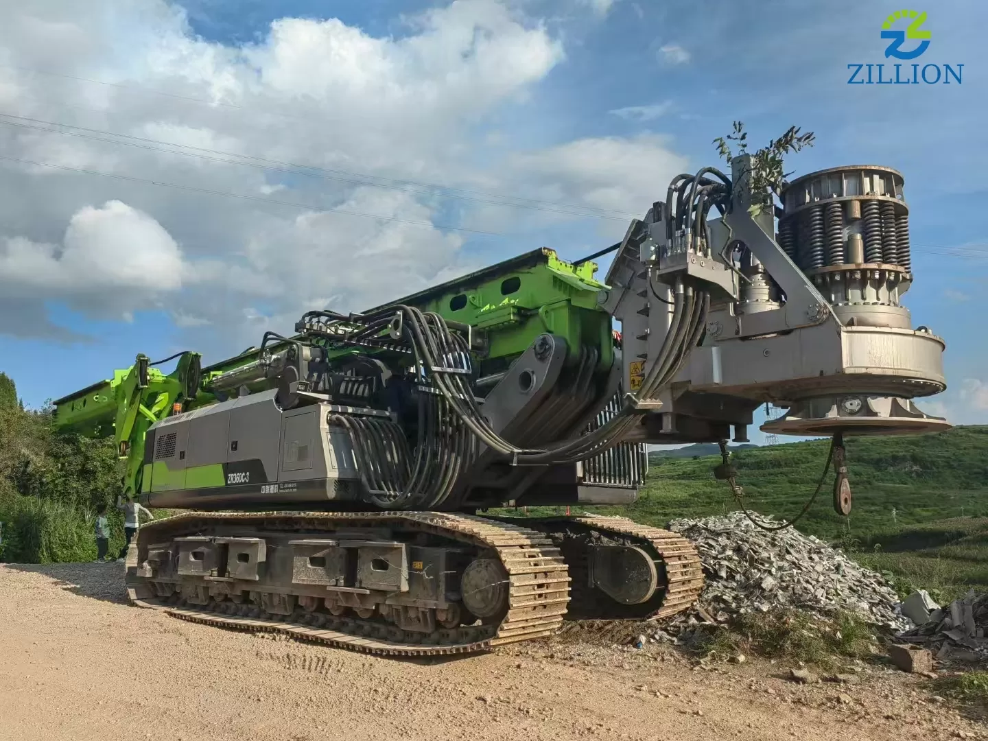A-Drilling-Rig-s-Journey-from-Quarry-Depths-to-Highway-Foundations