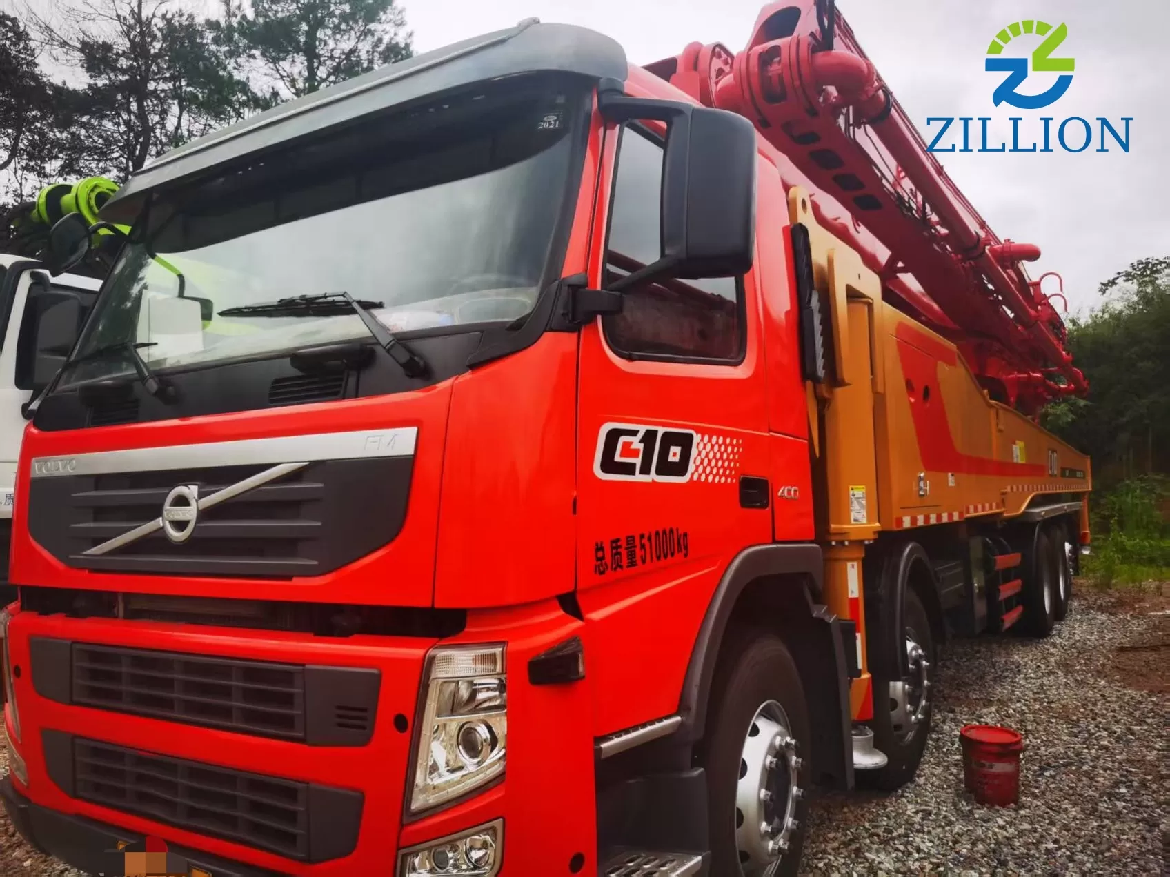 High Quality 2018 Sany Boom Pump 72m Truck- mounted Concrete Pump Car on Volvo Chassis