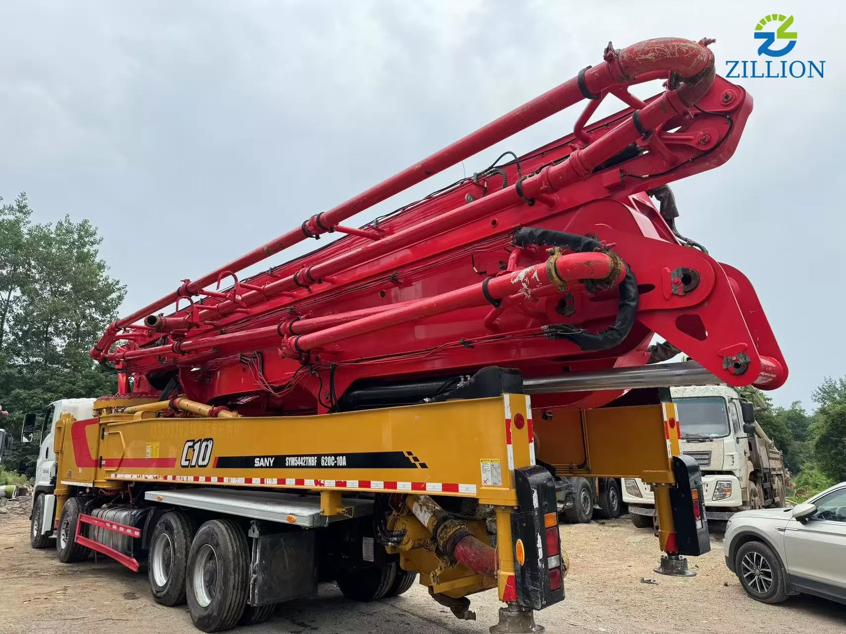 High Quality 2020 SANY Boom Pump 62m Truck- mounted Concrete Pump Car on ISUZU Chassis