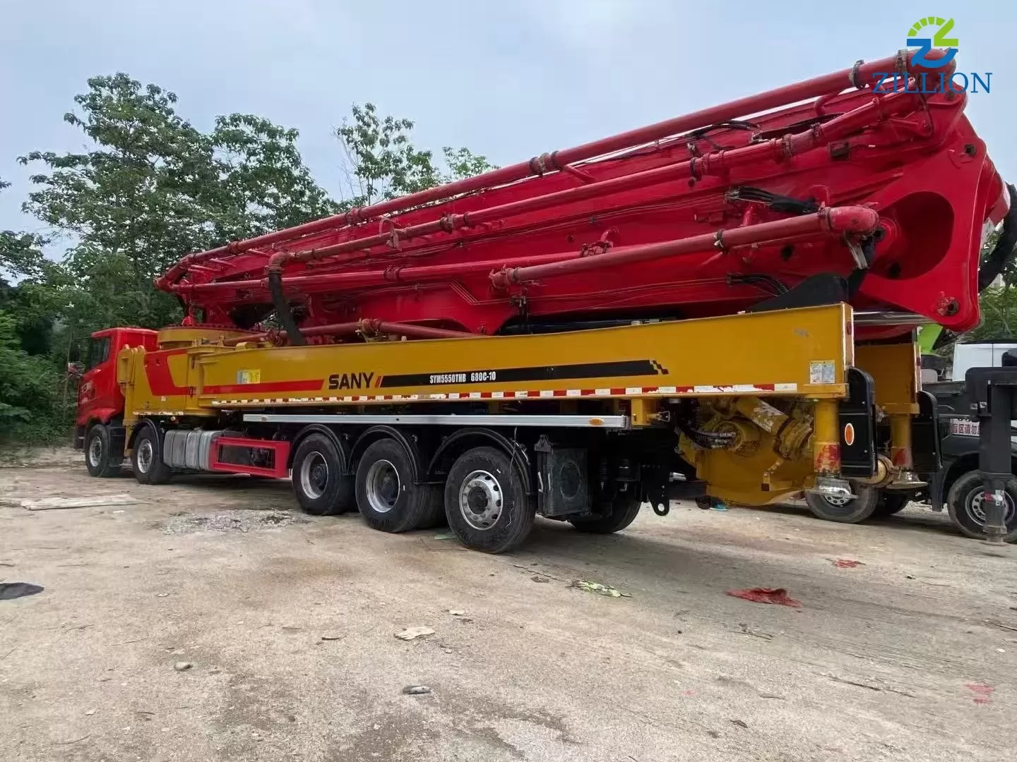 High Quality 2022 Sany Boom Pump 68m Truck- mounted Concrete Pump Car on Sany Chassis
