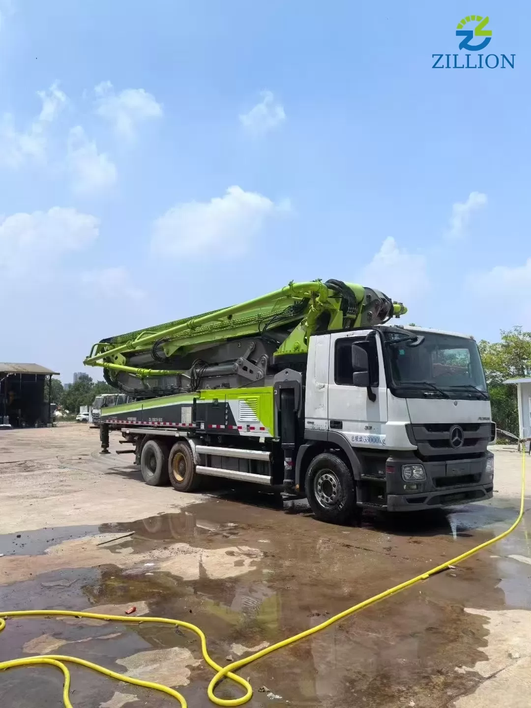 High Quality 2018 ZOOMLION Boom Pump 49m Truck- mounted Concrete Pump Truck on Mercedes-Benz Chassis