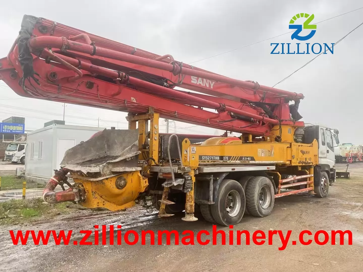 2011 SANY Boom Pump 37m Truck- mounted Concrete Pump Car on Isuzu Chassis
