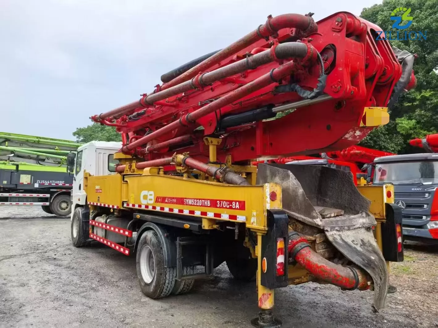 High Quality 2020 Sany Boom Pump 37m Truck- mounted Concrete Pump Car on Sany Chassis