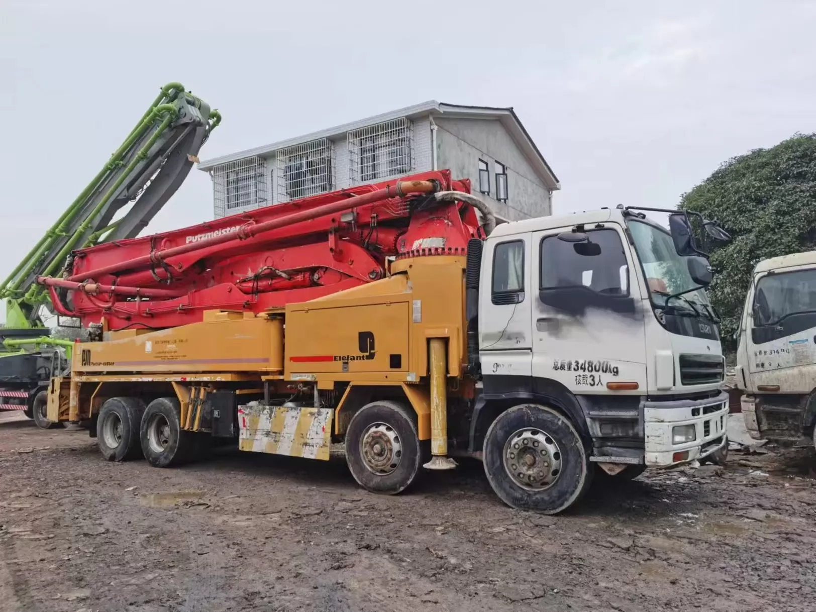 2012 Putzmeister Boom Pump 46m Truck- mounted Concrete Pump Car on ISUZU Chassis