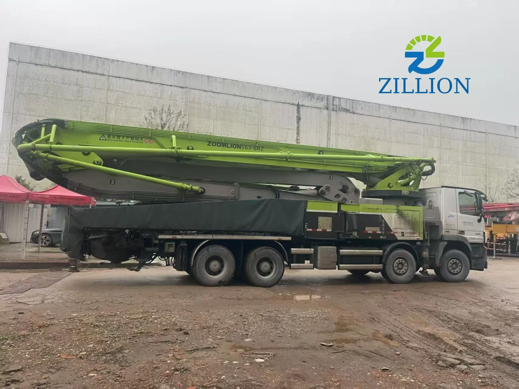 2020 Used Zoomlion 56M Concrete Pump Truck | Mercedes-Benz Chassis | Reliable High-Reach Solution