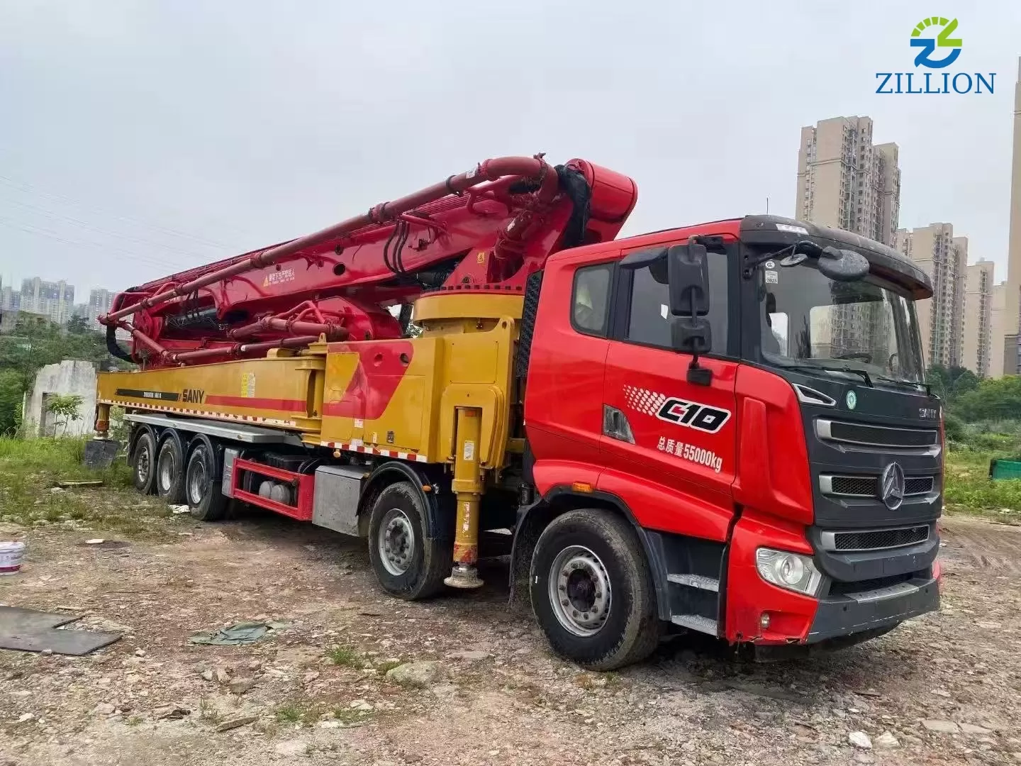 High Quality 2022 Sany Boom Pump 68m Truck- mounted Concrete Pump Car on Sany Chassis