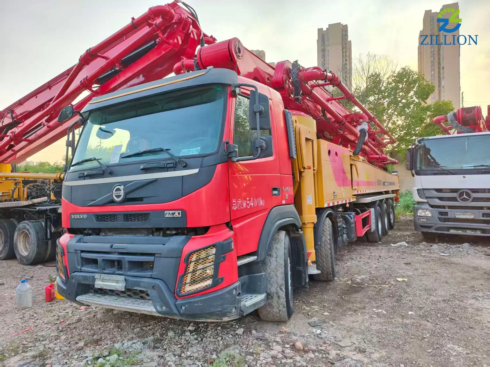 High Quality 2022 SANY Boom Pump 68m Truck- mounted Concrete Pump Truck on Volvo Chassis