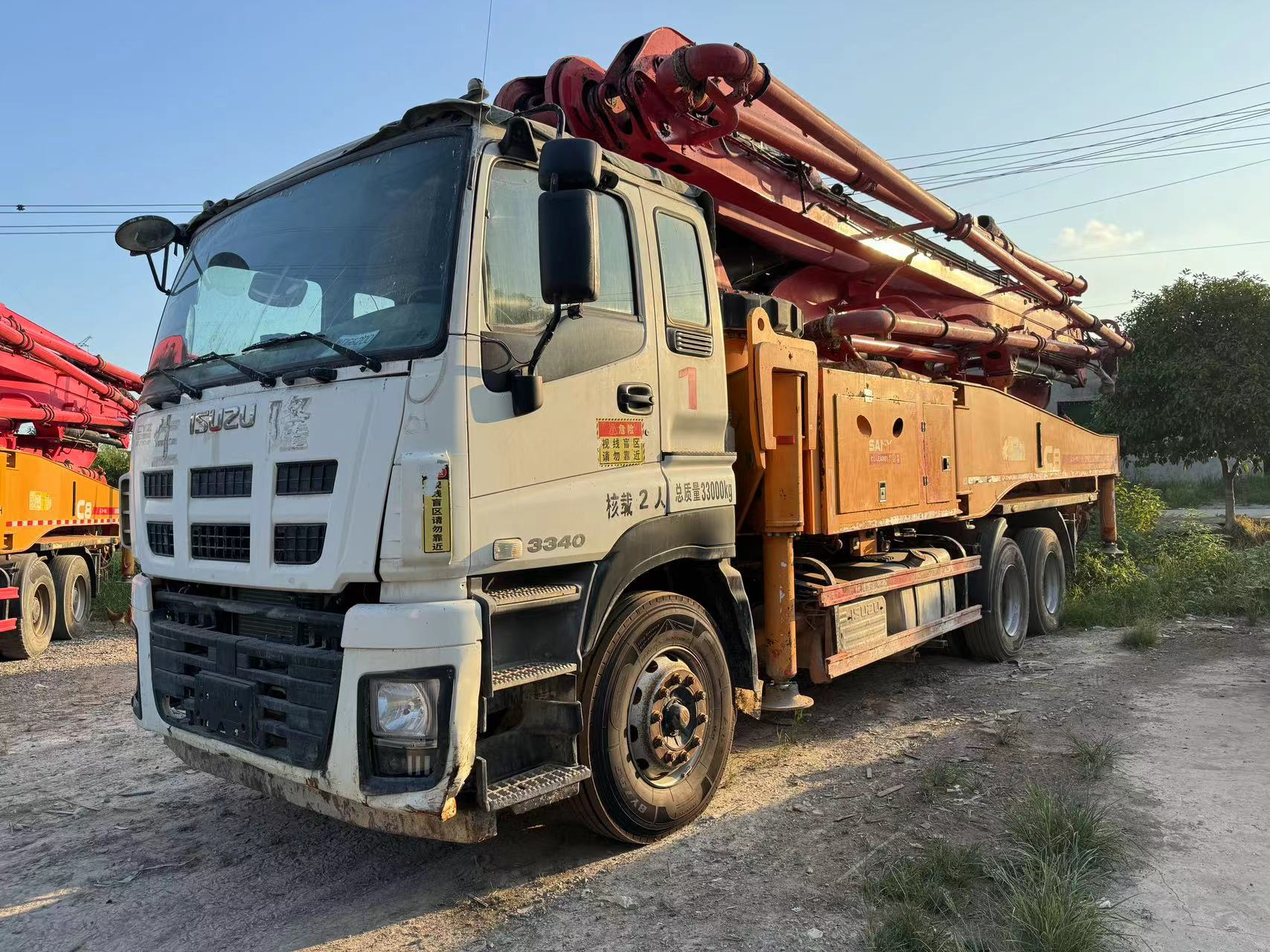 2015 SANY Boom Pump 47m Truck- mounted Concrete Pump Car on Isuzu Chassis