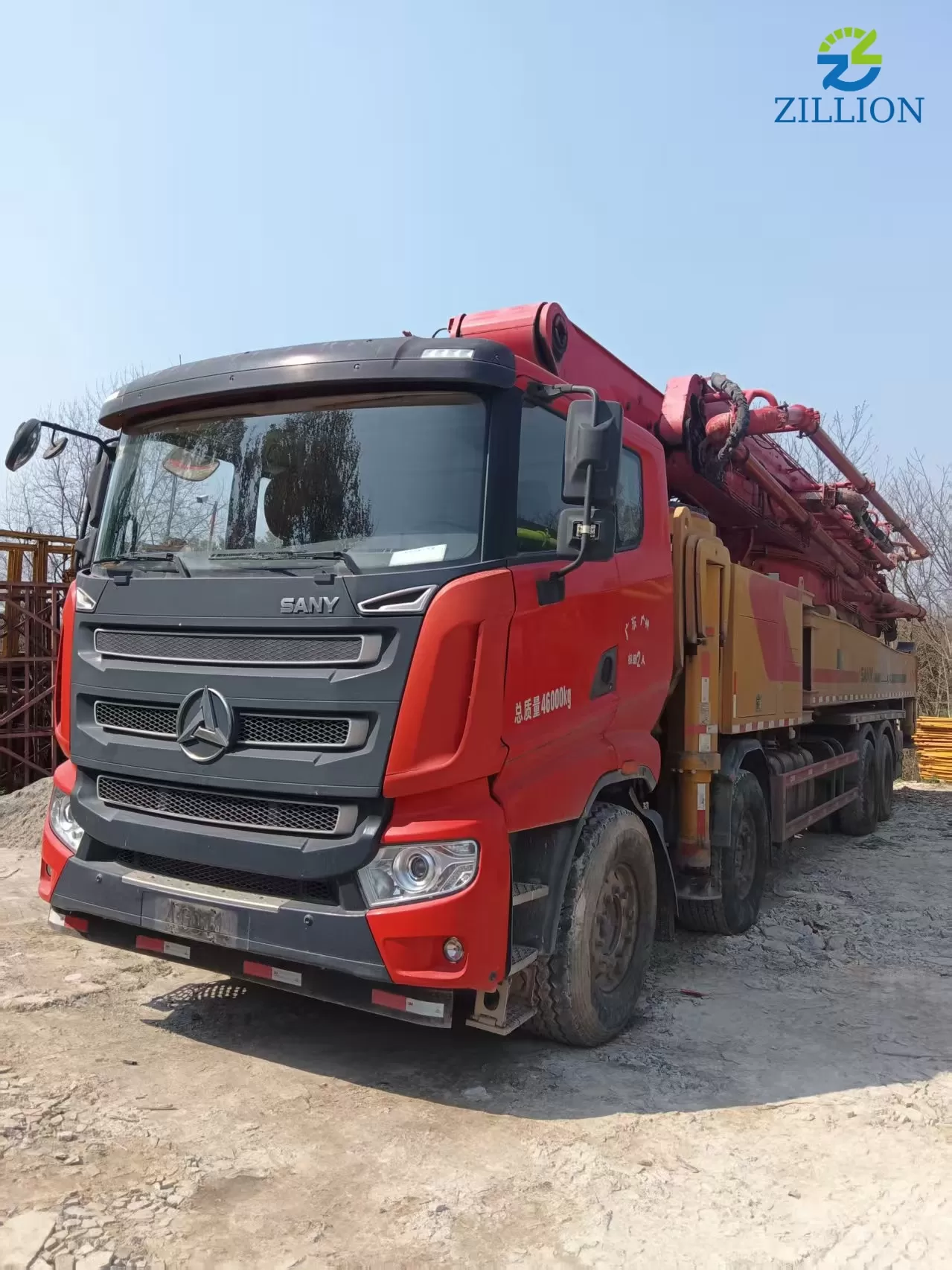 High Quality 2021 SANY Boom Pump 62m Truck- mounted Concrete Pump Car on SANY Chassis