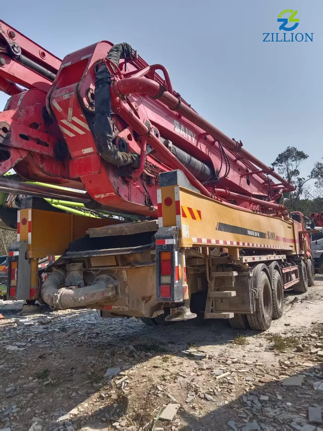 High Quality 2021 SANY Boom Pump 62m Truck- mounted Concrete Pump Car on SANY Chassis