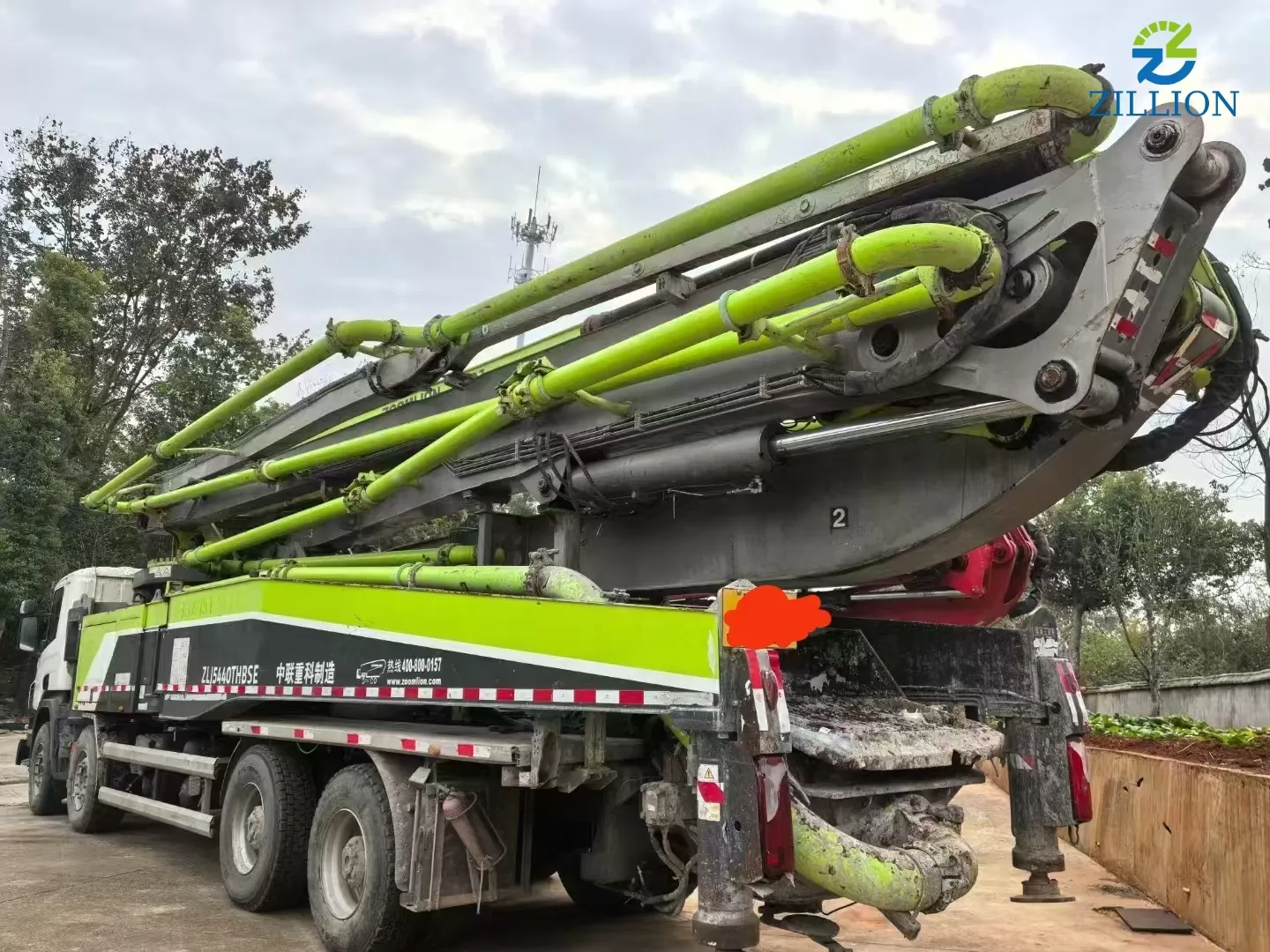 High Quality 2018 ZOOMLION Boom Pump 56m Truck- mounted Concrete Pump Car on SCANIA Chassis