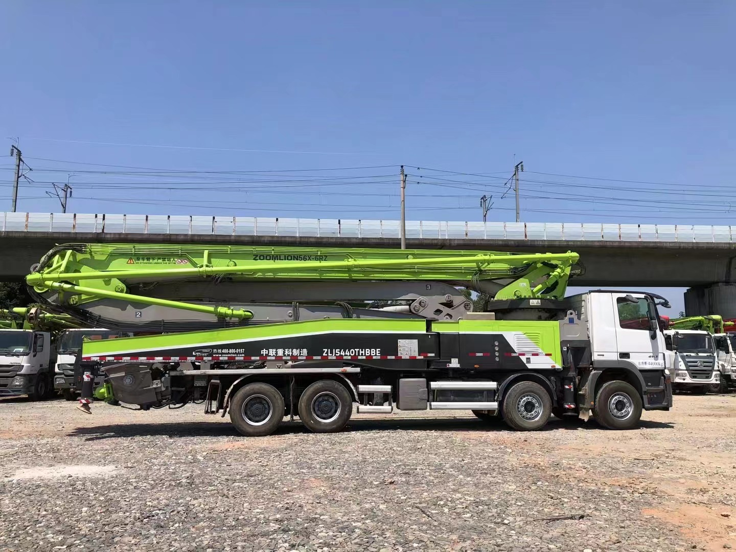 2019 Zoomlion Boom Pump 56m Truck- mounted Concrete Pump Car on Benz Chassis