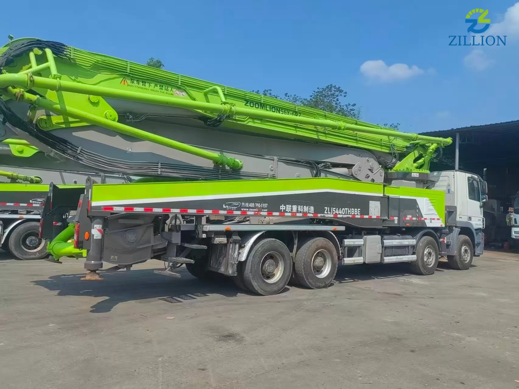High Quality 2019 Zoomlion Boom Pump 56m Truck- mounted Concrete Pump Truck on Mercedes-Benz Chassis