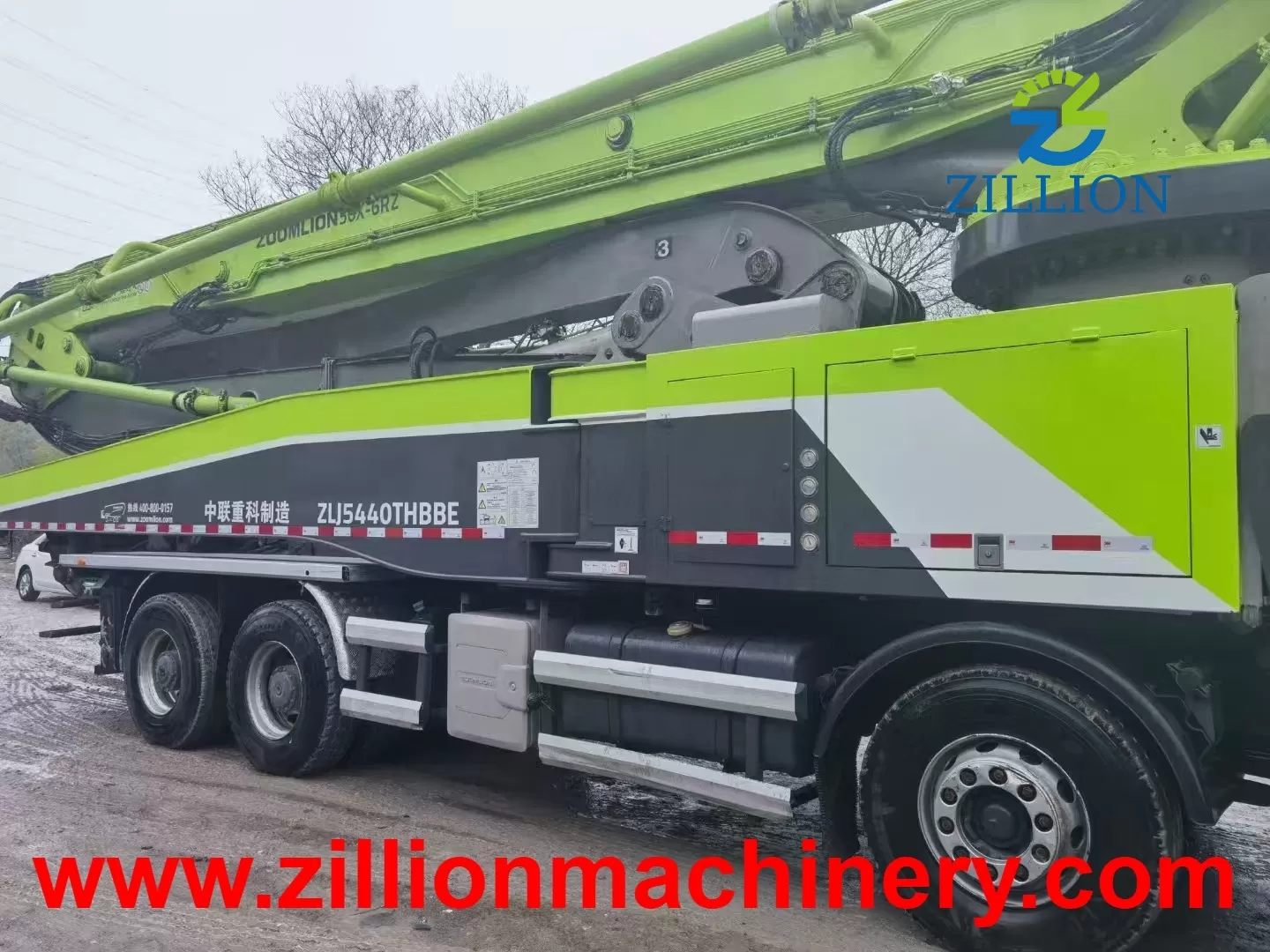 High Quality 2019 Zoomlion Boom Pump 56m Truck- mounted Concrete Pump Car on Benz Chassis