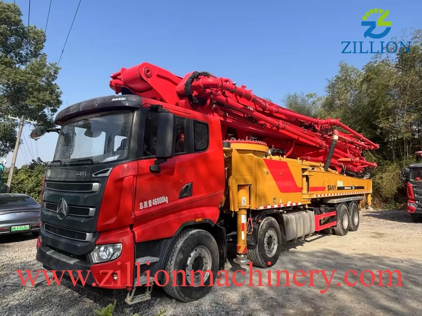 High Quality 2023 Sany Boom Pump 62m Truck- mounted Concrete Pump Car on Sany Chassis