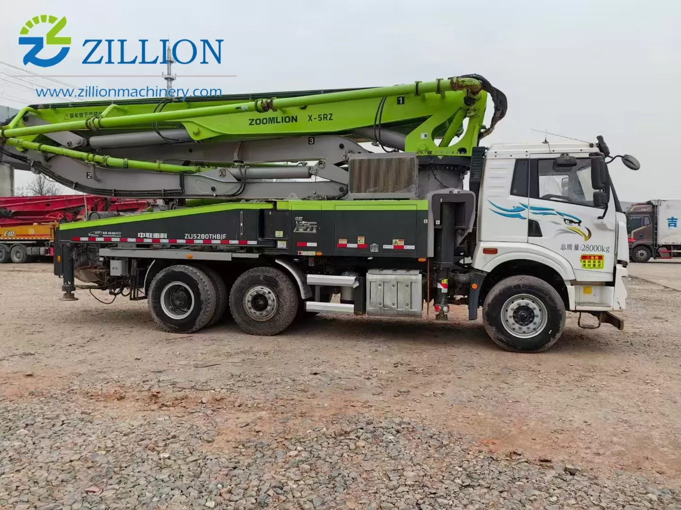 2021 Zoomlion Boom Pump 43m Truck- mounted Concrete Pump Car on FAW Chassis