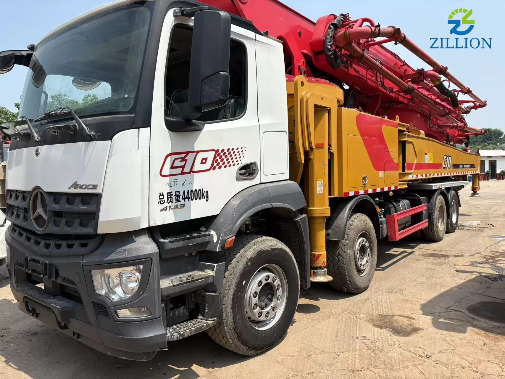 High Quality 2020 Sany Boom Pump 62m Truck- mounted Concrete Pump Car on Mercedes-Benz Chassis