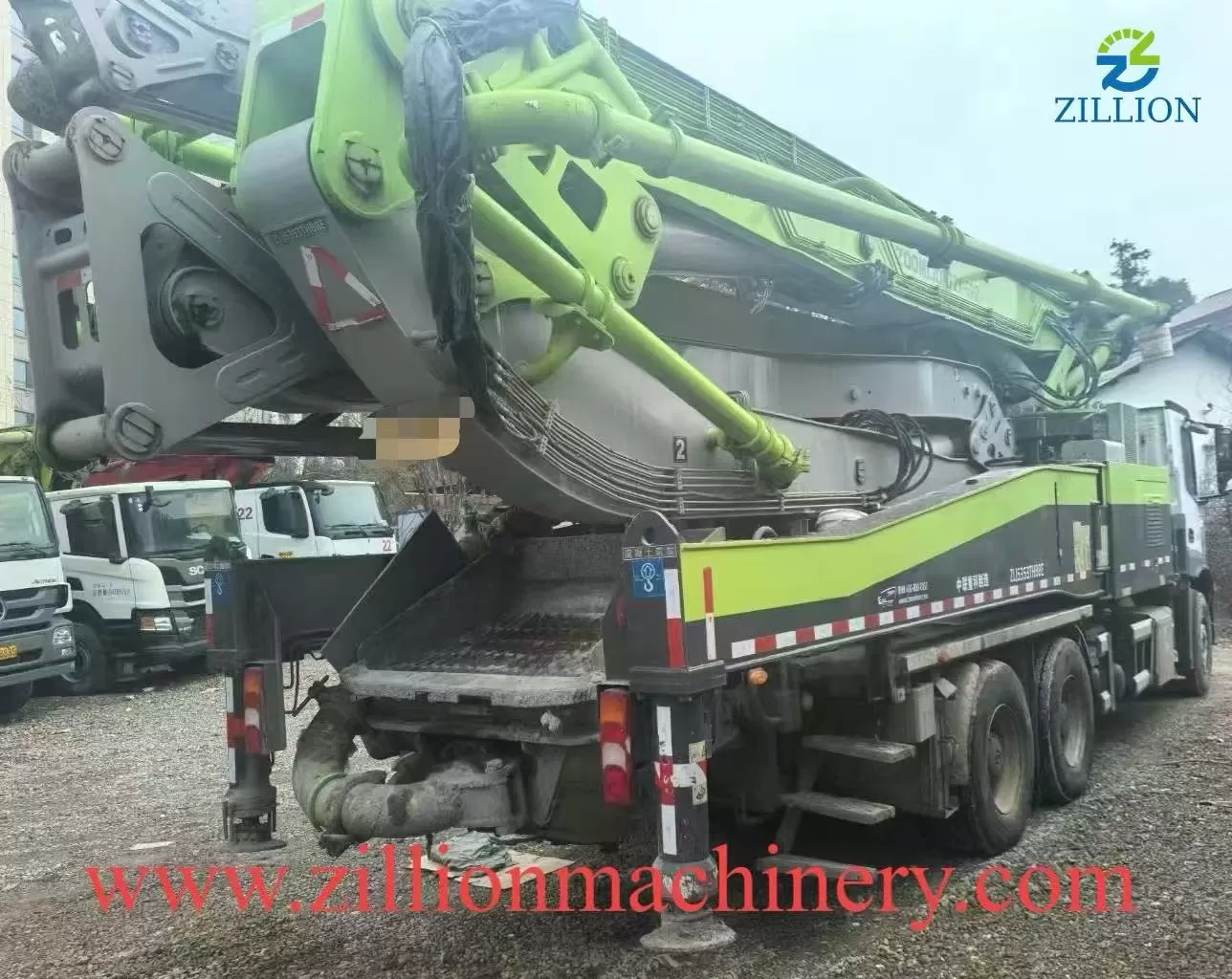 2021 Zoomlion Boom Pump 52m Truck- mounted Concrete Pump Car on BENZ Chassis