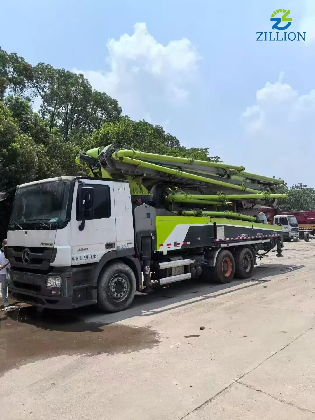 High Quality 2018 ZOOMLION Boom Pump 49m Truck- mounted Concrete Pump Truck on Mercedes-Benz Chassis
