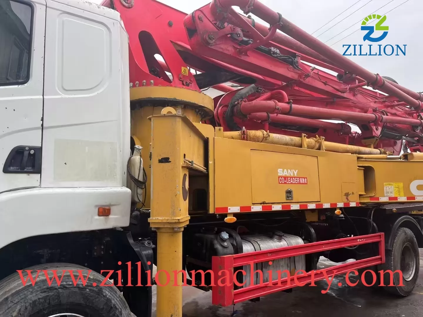 High Quality 2019 Sany Boom Pump 37m Truck- mounted Concrete Pump Car on SANY Chassis