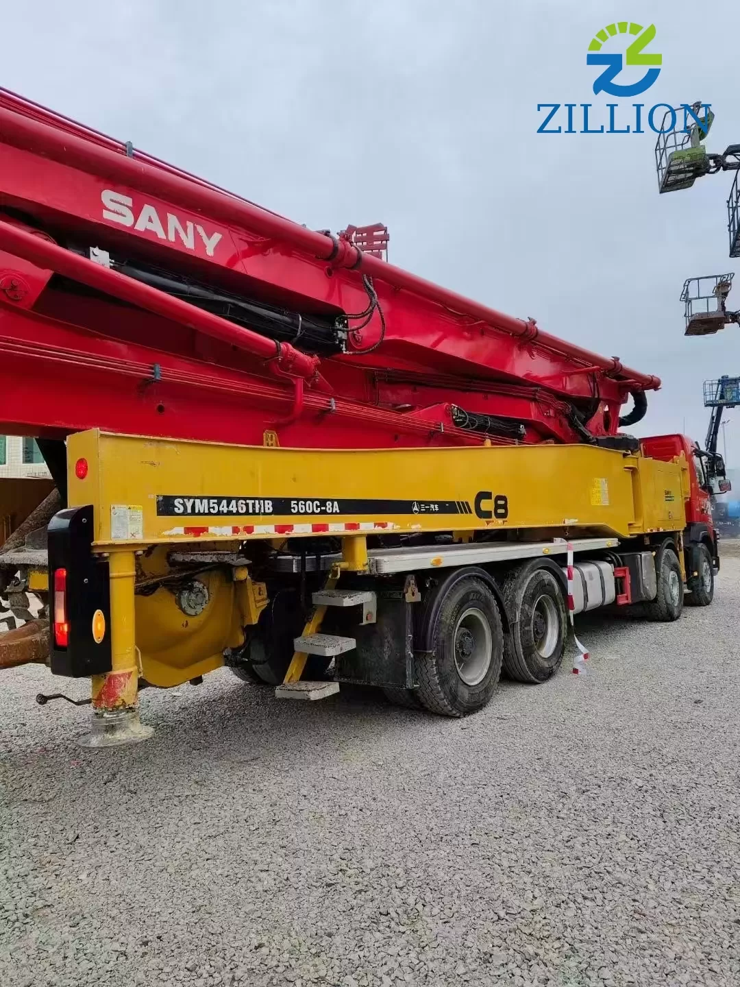 High Quality 2020 SANY Boom Pump 56m Truck- mounted Concrete Pump Car on VOLVO Chassis
