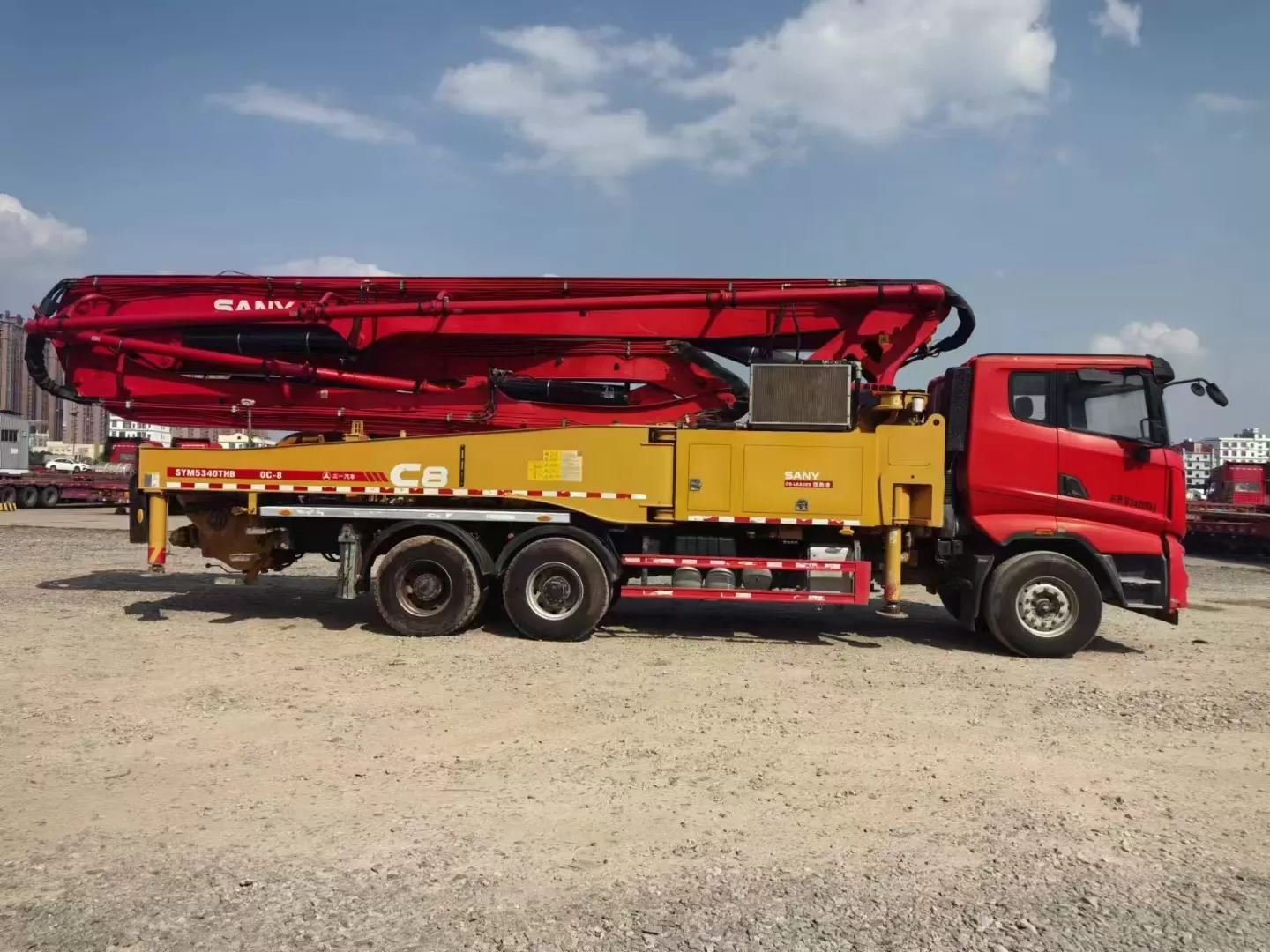 Quality 2020 Sany Boom Pump Truck- mounted Concrete Pump Car 49m on Sany Chassis