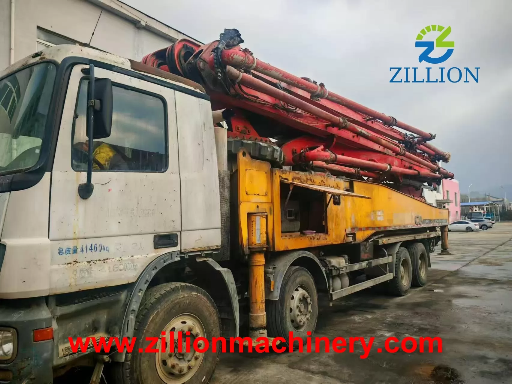 2013 SANY Boom Pump 56m Truck- mounted Concrete Pump Car on Benz Chassis