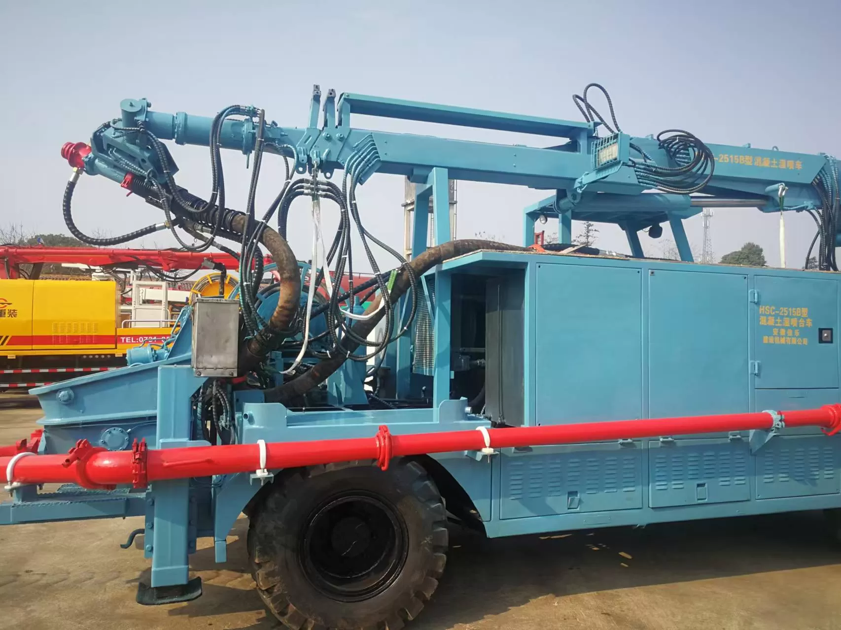 Jarlo Concrete Shotcrete Spraying Truck 25m3 Shotcrete Manipulator Machine Concrete Sprayer for Mining Construction