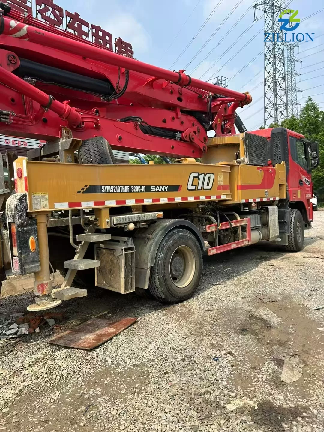 High Quality 2023 SANY Boom Pump 33m Truck- mounted Concrete Pump Car on SANY Chassis