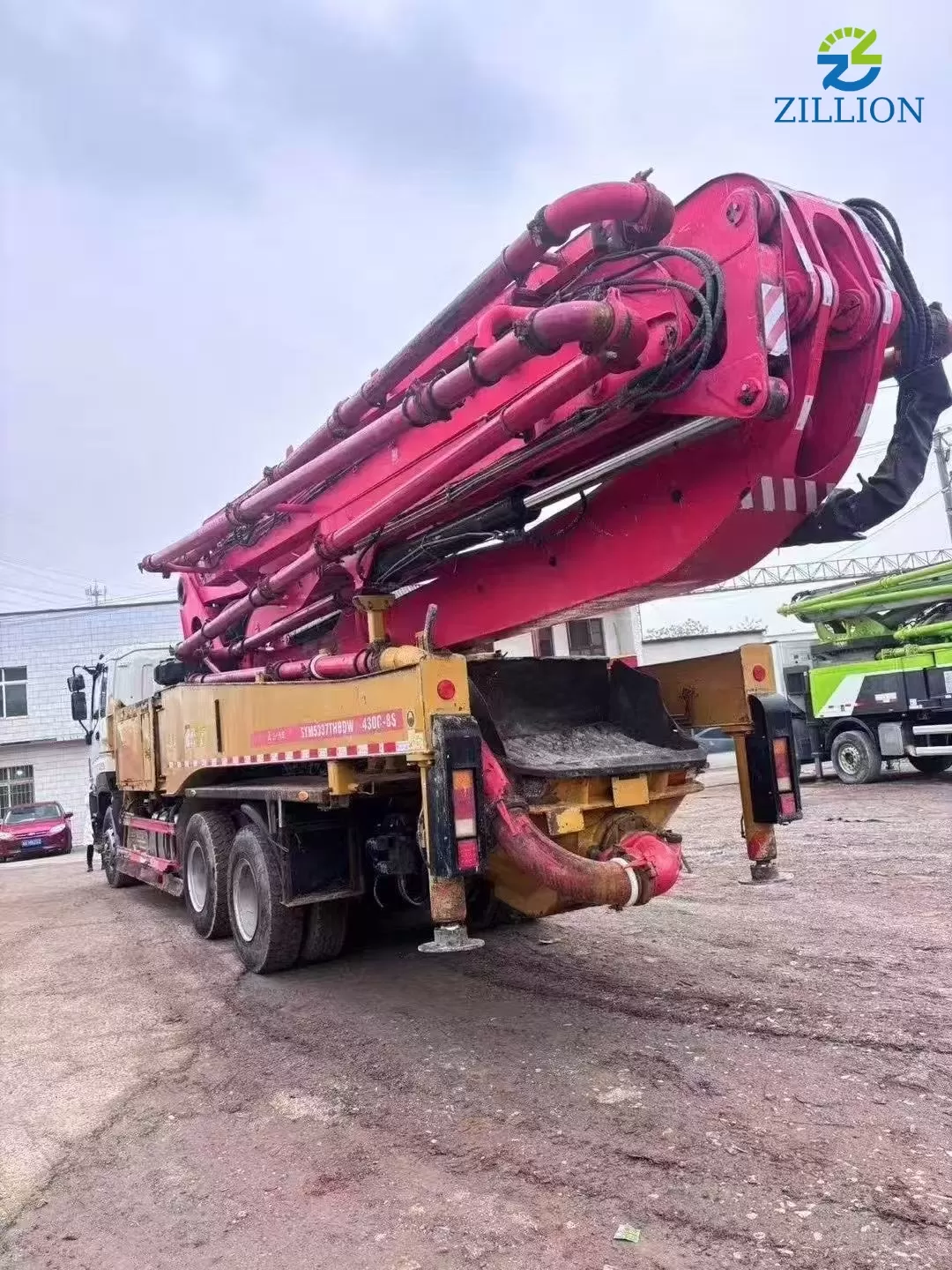 High Quality 2016 SANY Boom Pump 43m Truck- mounted Concrete Pump Car on ISUZU Chassis