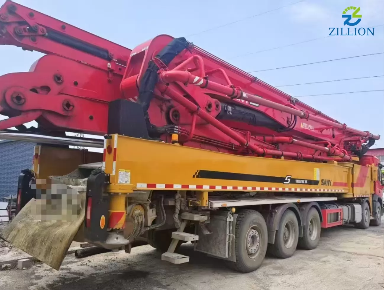 High Quality 2023 SANY Boom Pump 71m Truck- mounted Concrete Pump Car on Volvo Chassis